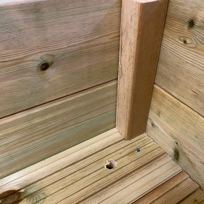 Large Wooden Decking Planter – 88 × 35 × 33 cm