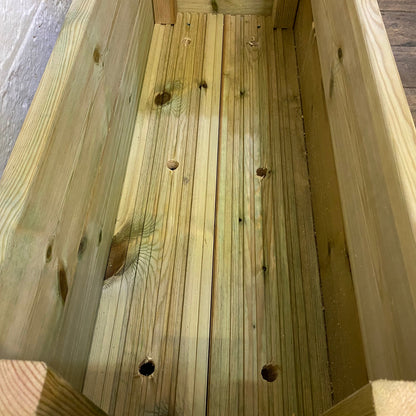 Large treated Wooden Decking Planter for veg shrubs and bedding plants