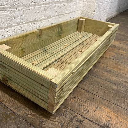 Set of two Single level Large Decking Patio Planter – 88 × 35 × 18 cm