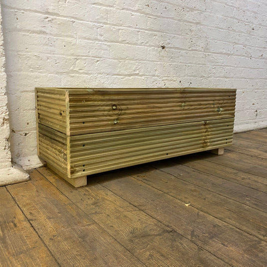 Large treated Wooden Decking Planter for veg shrubs and bedding plants