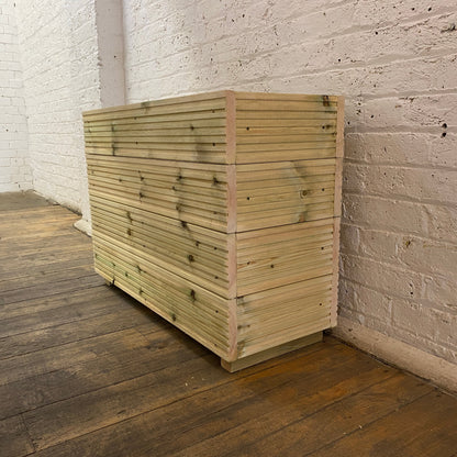 Tall Wooden Decking Planter – 88 × 35 × 63 cm