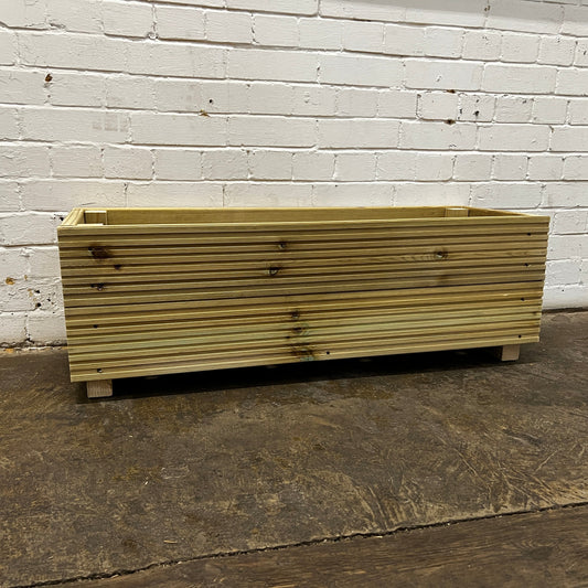 1 Meter Wooden Decking Planter – 100 × 35 × 33 cm
