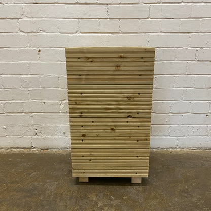 Small Tall Wooden Decking Planter – 35 × 35 × 63 cm