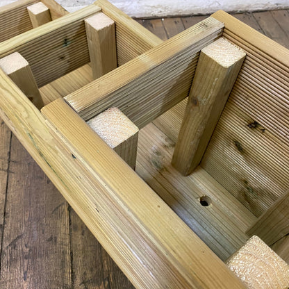 Three – Tier Wooden Decking Planter – 88 × 35 × 48 cm