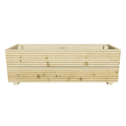 Interactive 3D model — 100 cm two board planter, 100 × 35 × 33 cm