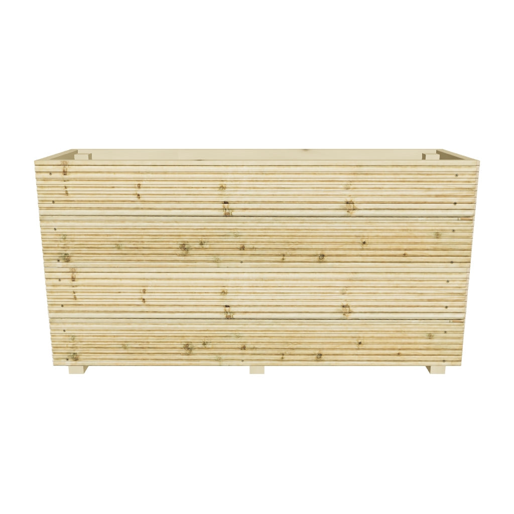 Interactive 3D model — 120 cm tall planter, 120 × 35 × 63 cm