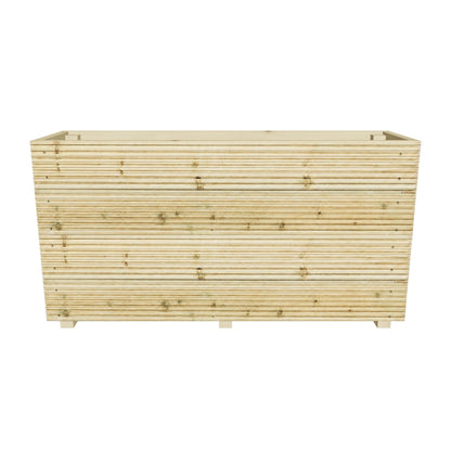Interactive 3D model — 120 cm tall planter, 120 × 35 × 63 cm