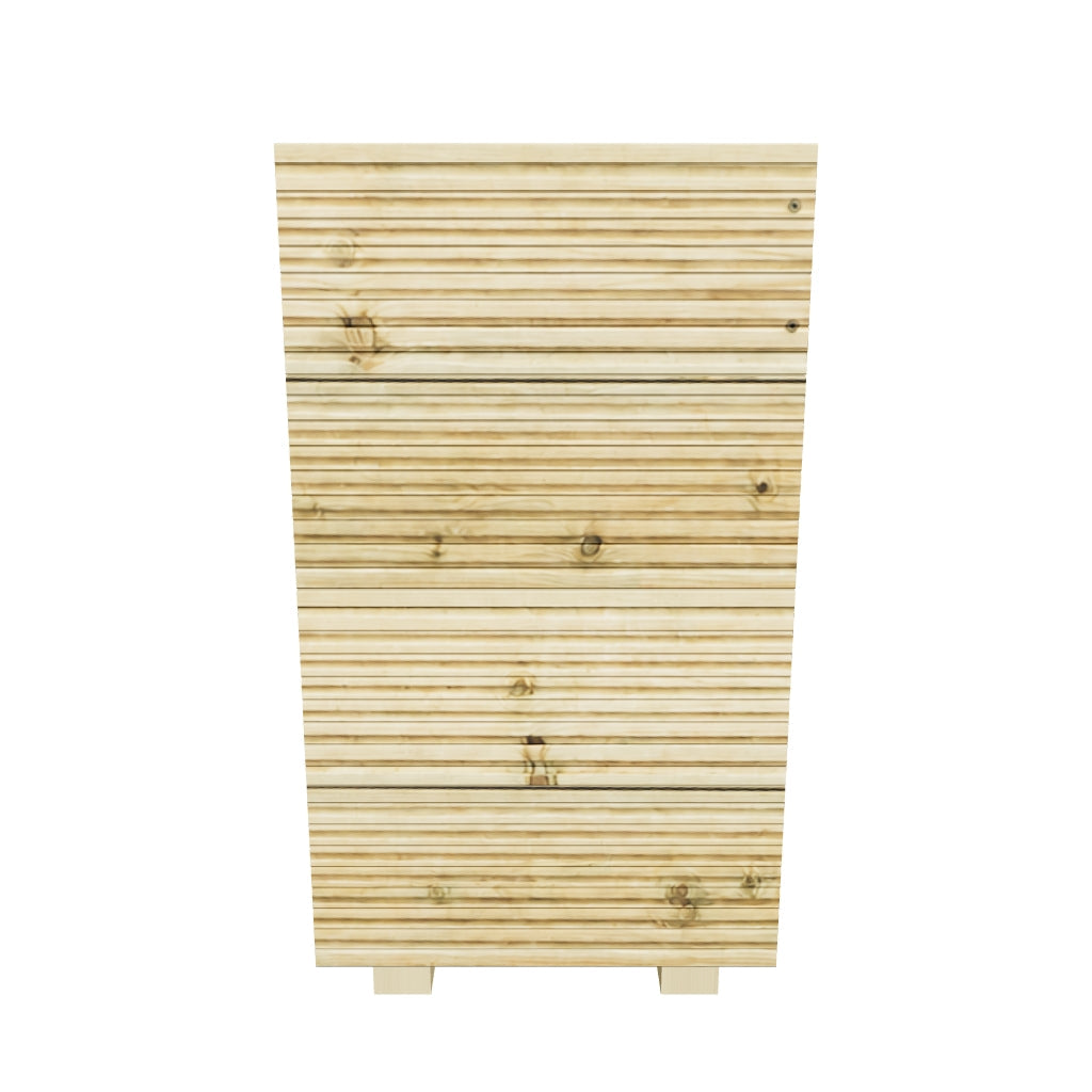 Interactive 3D model — 35 cm tall planter, 35 × 35 × 63 cm