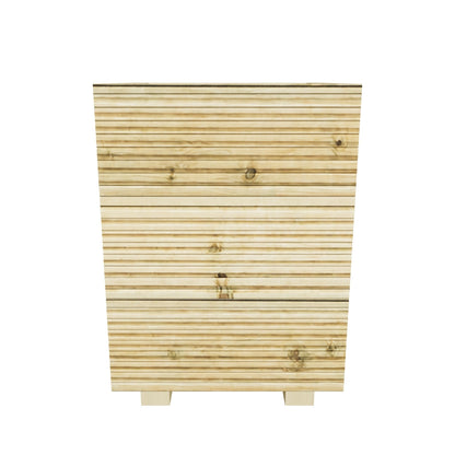 Interactive 3D model — 35 cm three board planter, 35 × 35 × 48 cm
