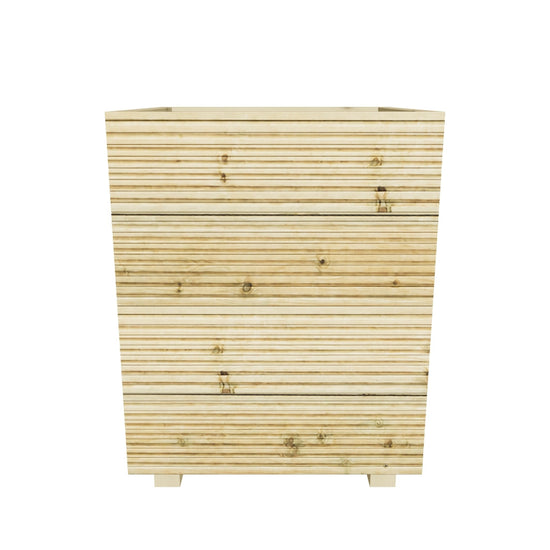 Interactive 3D model — 50 cm square tall planter, 50 × 50 × 63 cm