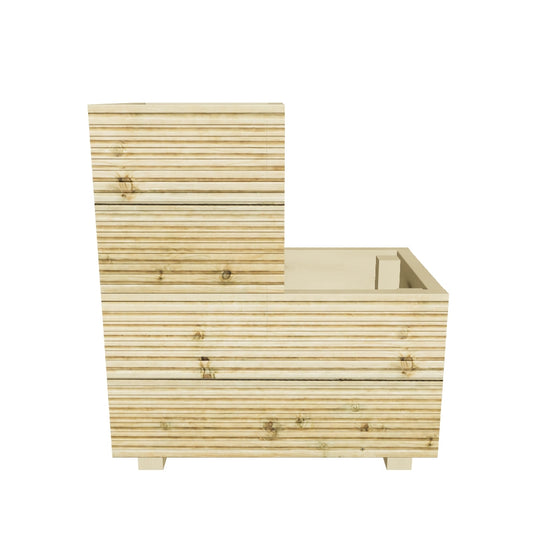 Interactive 3D model — 57 cm tall two step planter, 57 × 35 × 63 cm