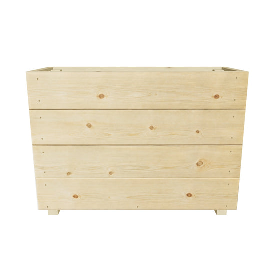 Interactive 3D model — 88 cm tall smooth planter, 88 × 35 × 63 cm