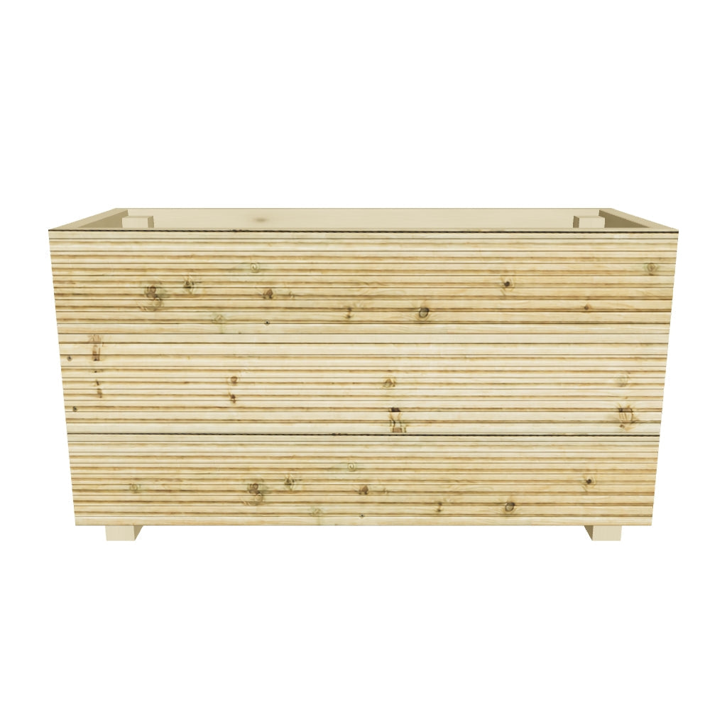 Interactive 3D model — 88 cm three board planter, 88 × 35 × 48 cm