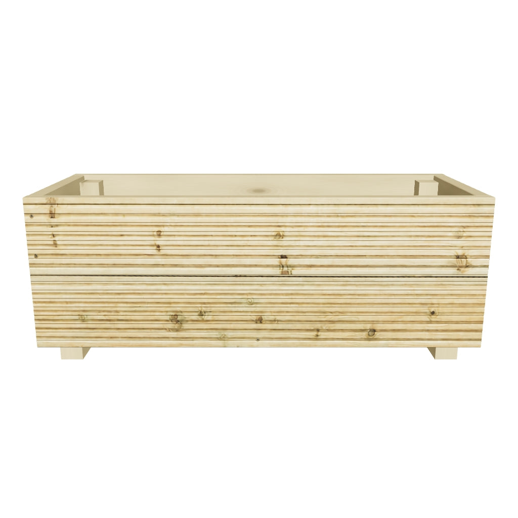 Interactive 3D model — 88 cm two board planter, 88 × 35 × 33 cm