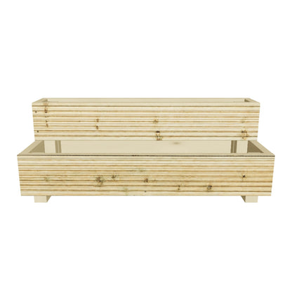 Interactive 3D model — 88 cm wide two step planter, 88 × 35 × 33 cm