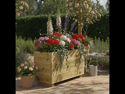 Large Wooden Decking Planter – Triple-Board 88 × 35 × 48 cm
