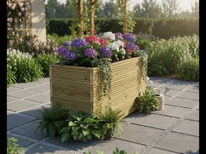 Tall Wooden Decking Planter – 88 × 35 × 63 cm