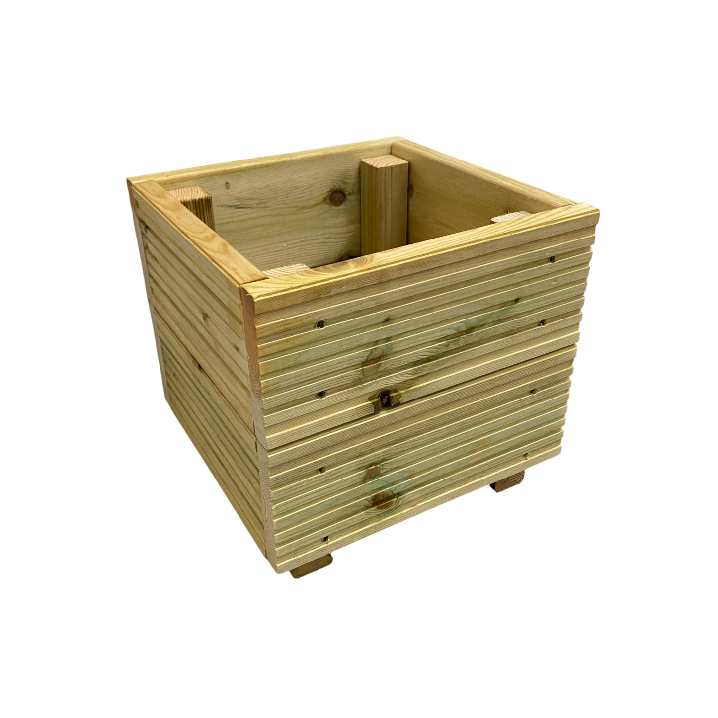 Small Wooden Decking Planter –  35 × 35 × 33 cm