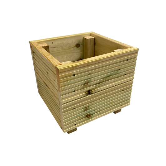 Small Wooden Decking Planter –  35 × 35 × 33 cm
