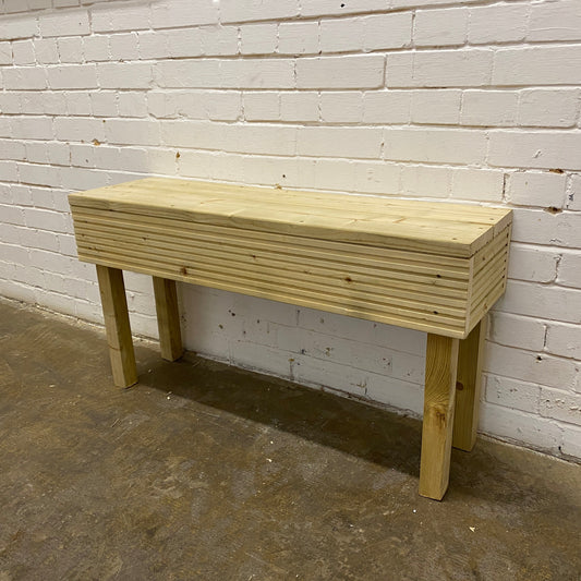 Wooden Decking Bench Smooth Seat